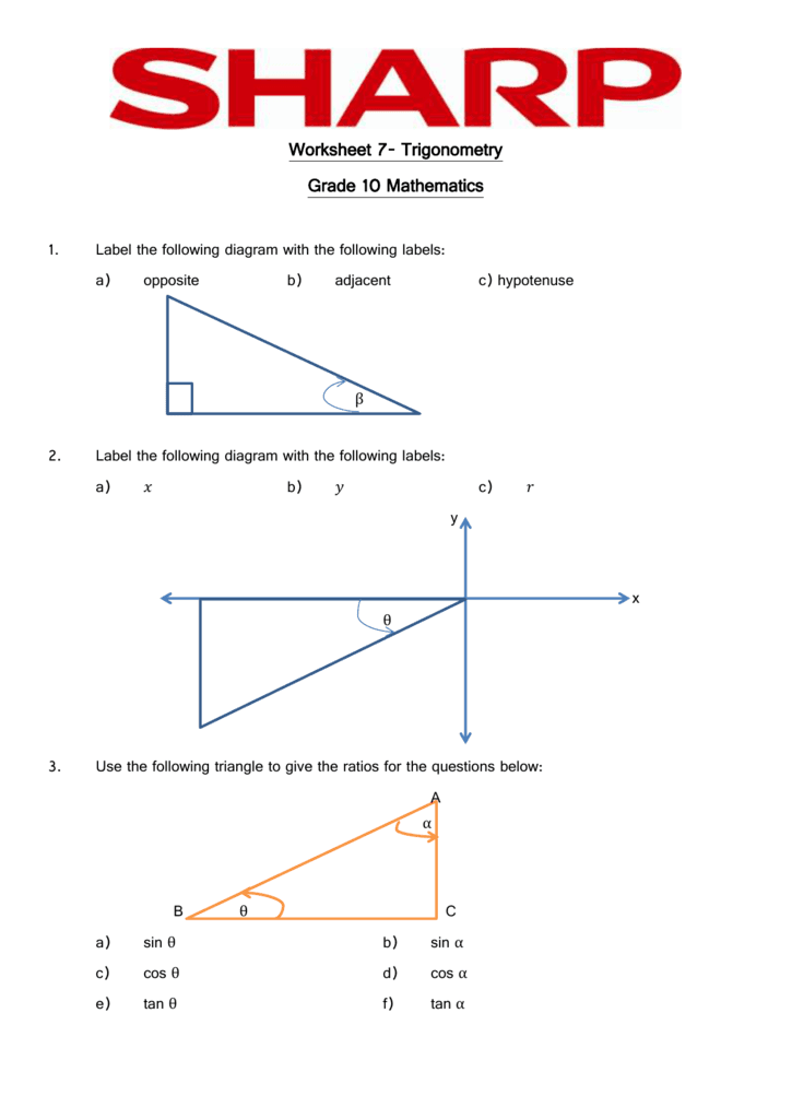 Trigonometry Grade 10 Textbook PDF
