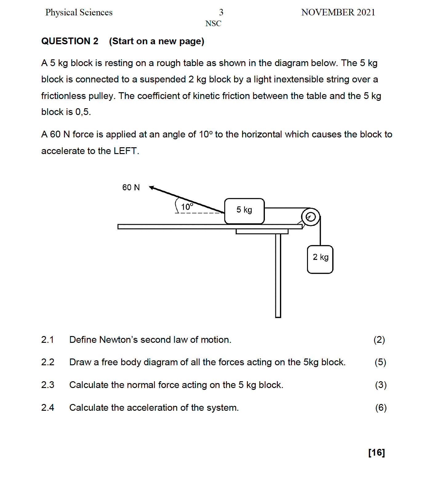 Grade 11 Physical Science Guidelines 2023