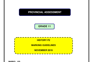History Past Exam Papers And Memos Grade 11
